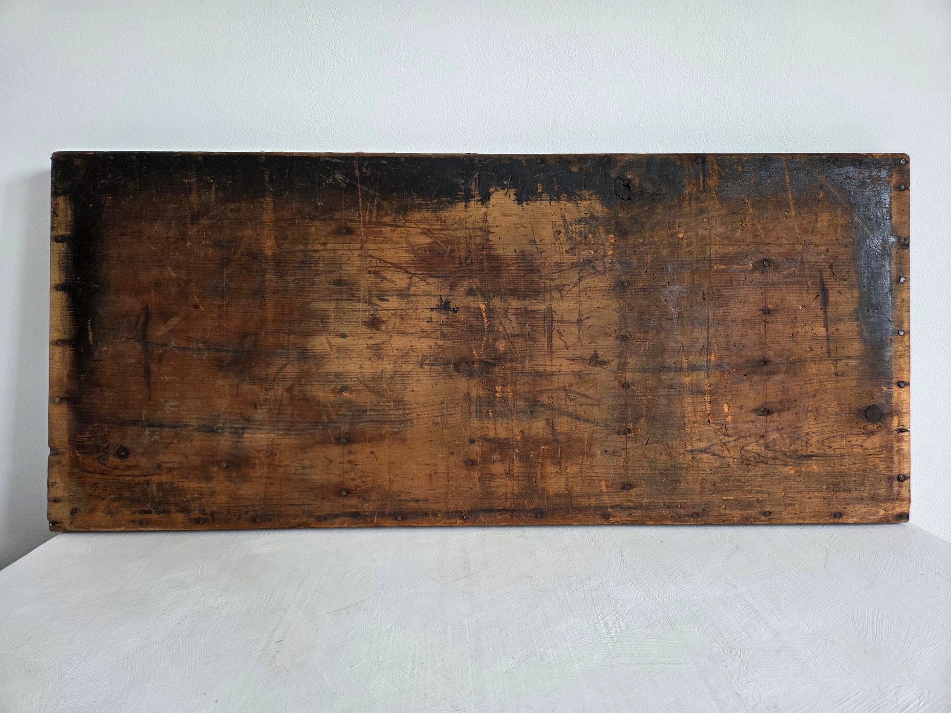 houten letterbak 102 compartimenten gebruikssporen