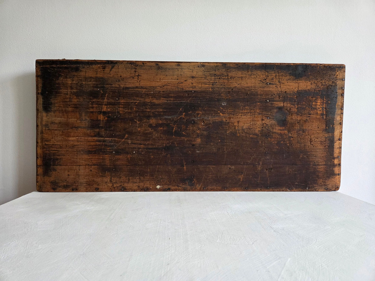houten letterbak 98 compartimenten gebruikssporen