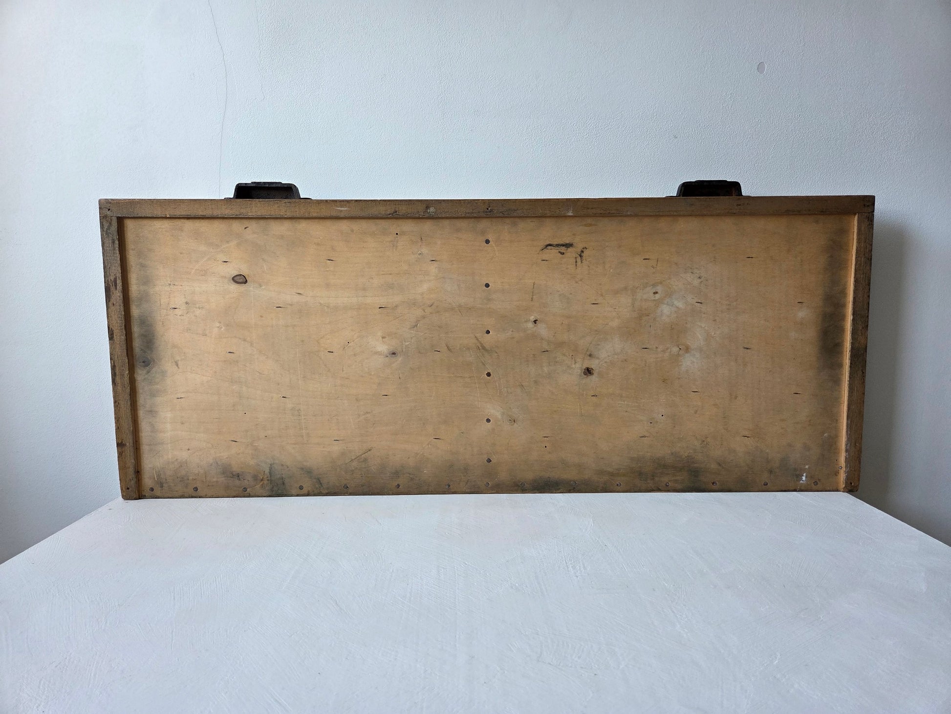drukkerij letterkast van hout
