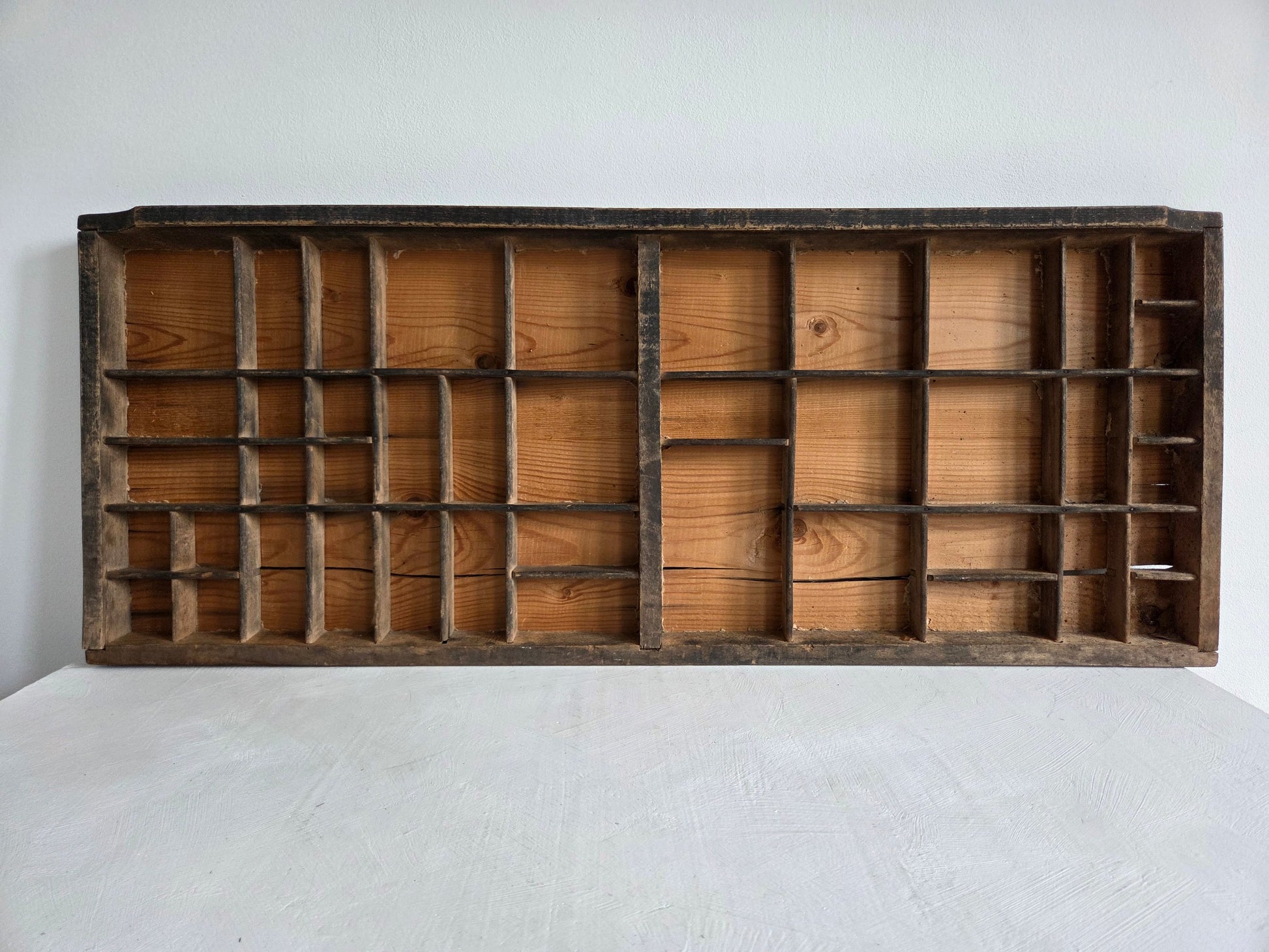 houten letterbak 43 vakjes drukkerij