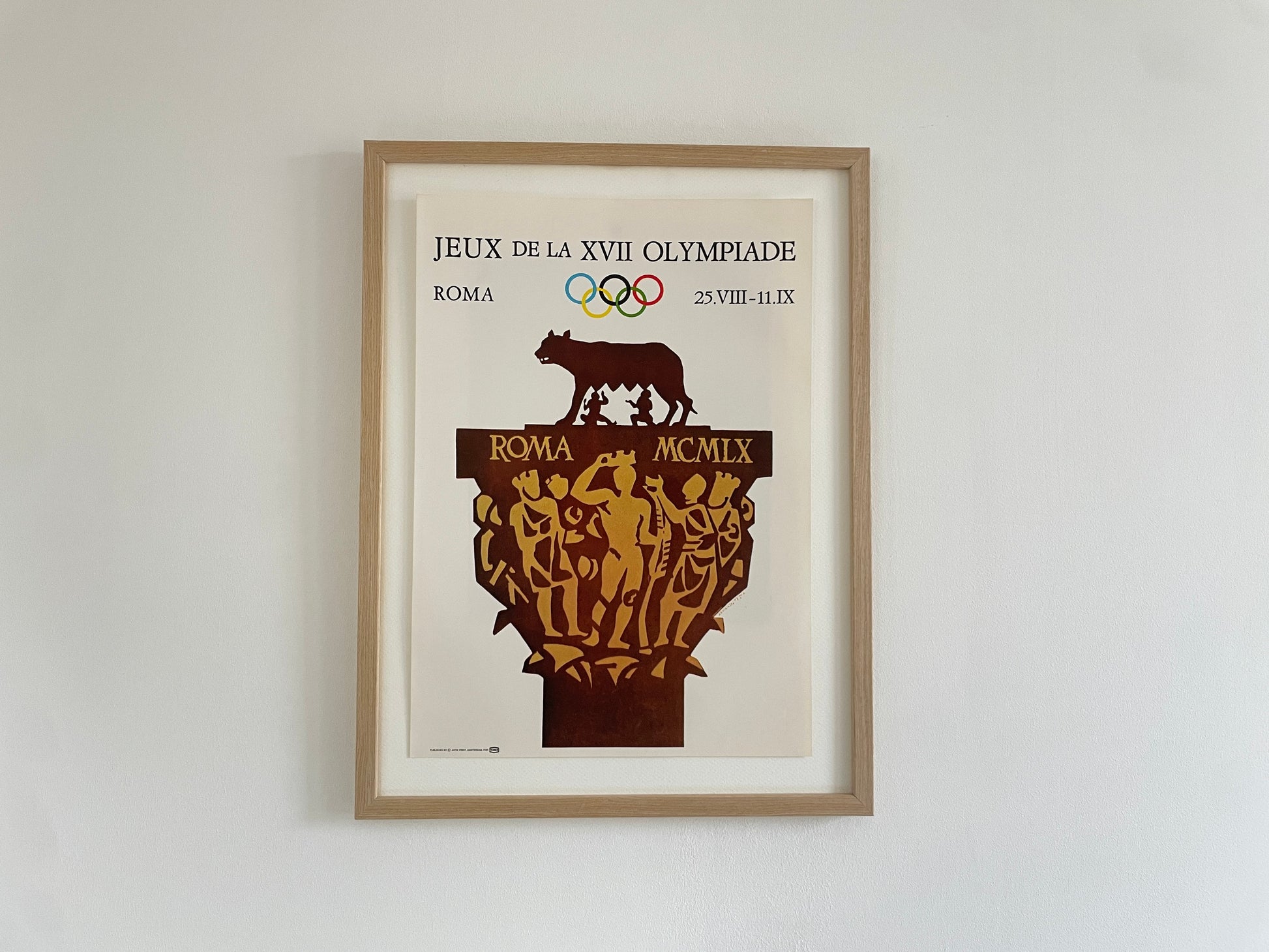 vintage poster Olympic Games Rome 1960 Texaco