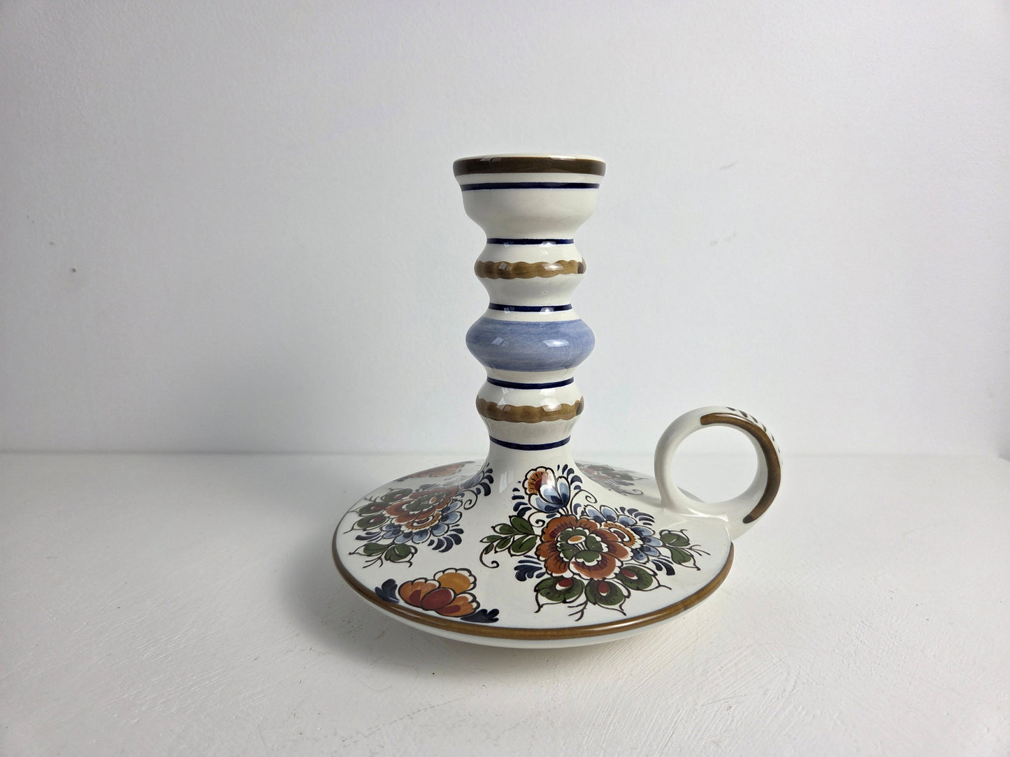 keramieken kandelaar plateelbakkerij flora