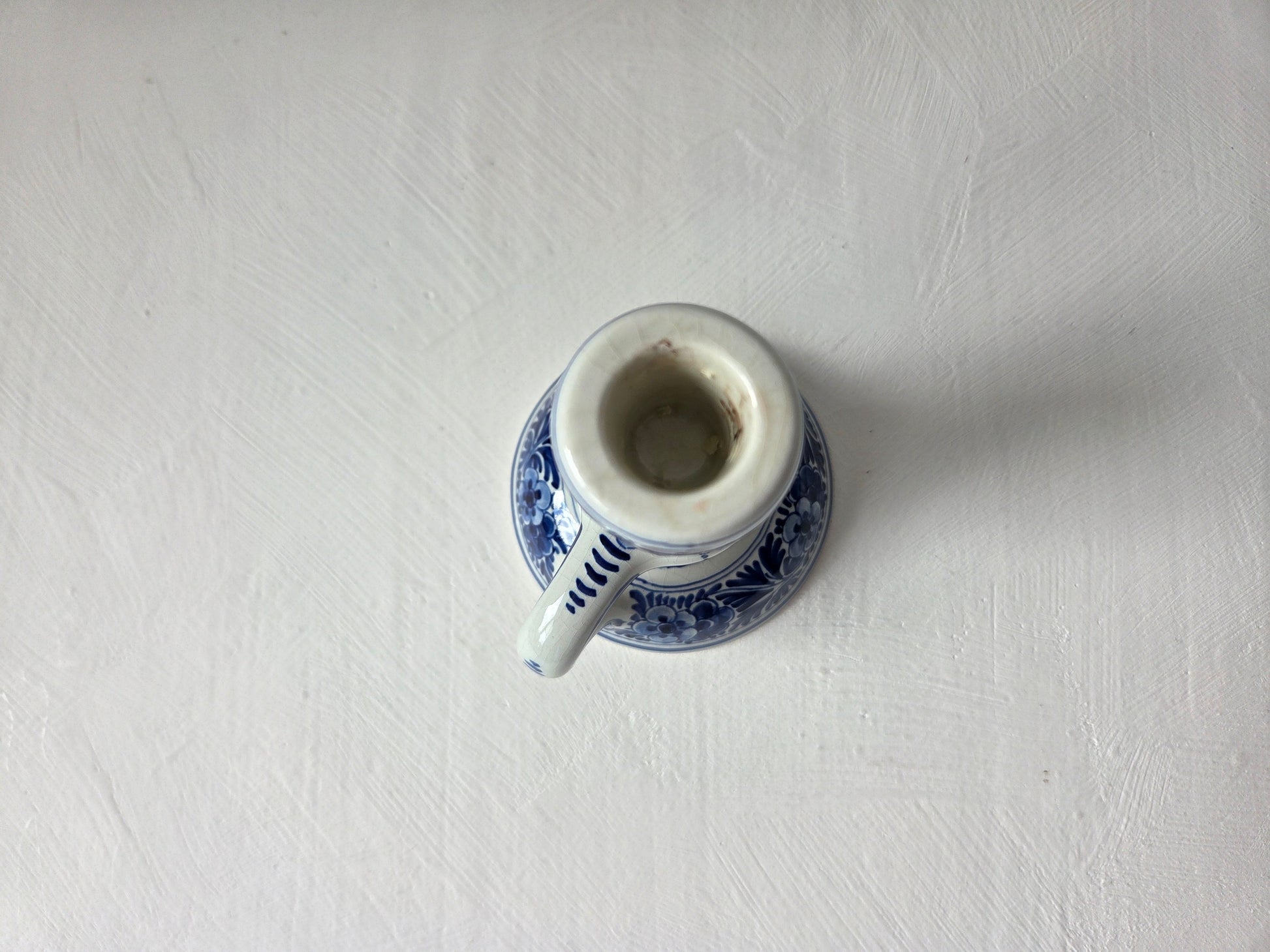 kleine Delfts blauwe kandelaar