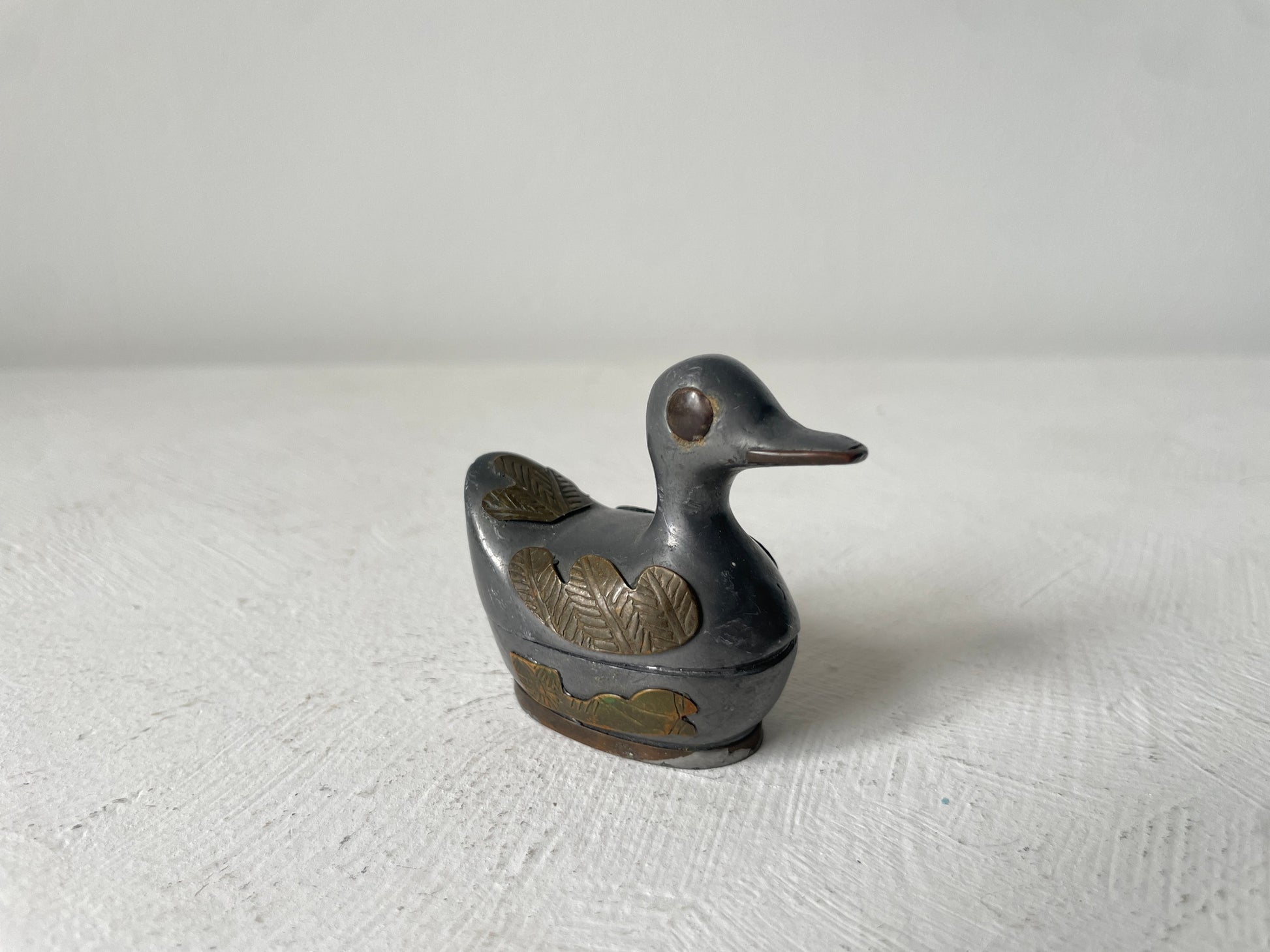 kleine eend goudkleurige details