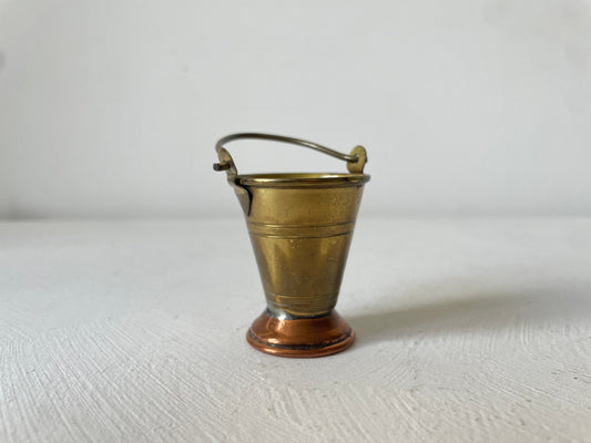 vintage mini emmer messing koper