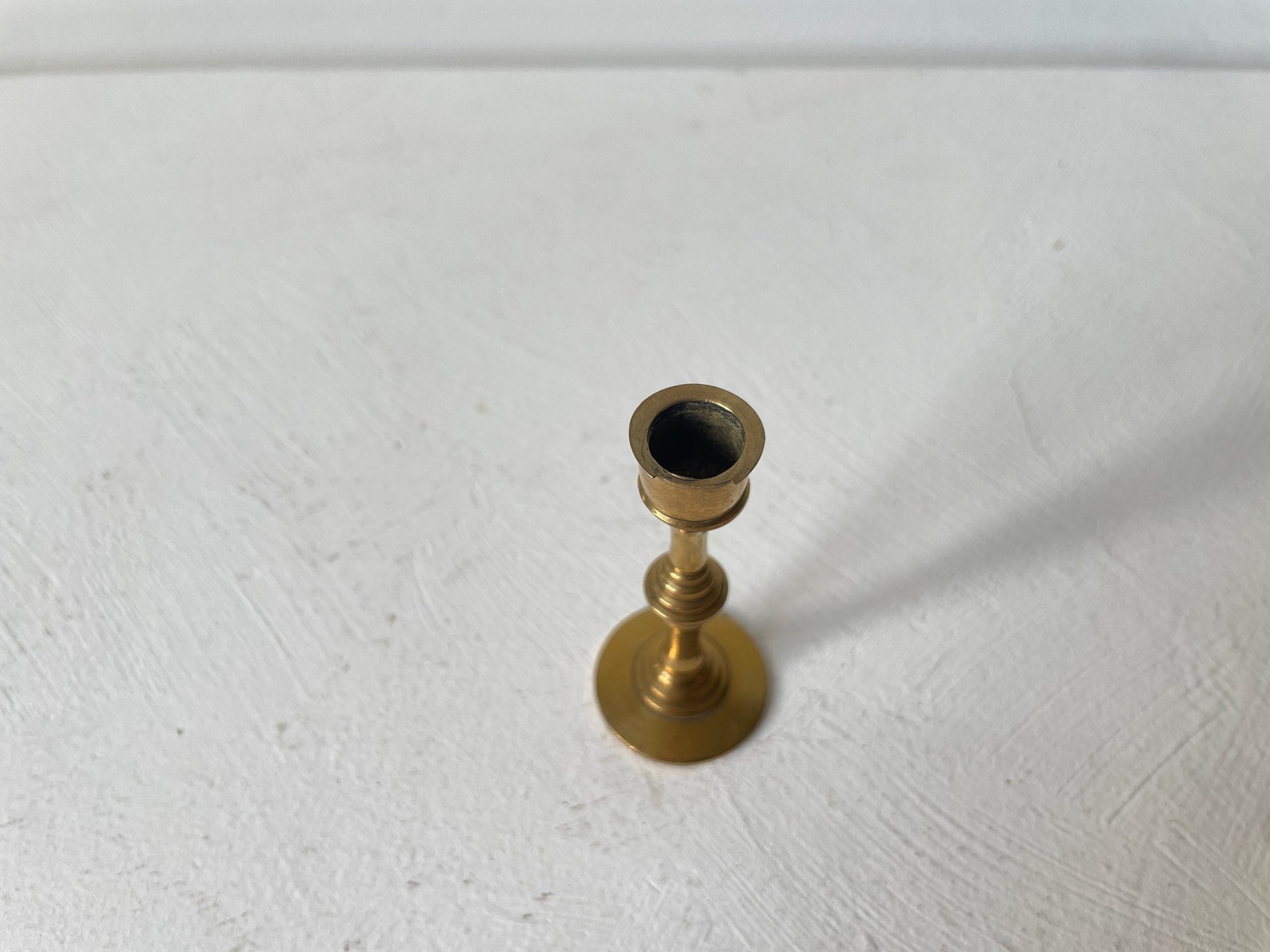 kleine vintage messing kandelaar
