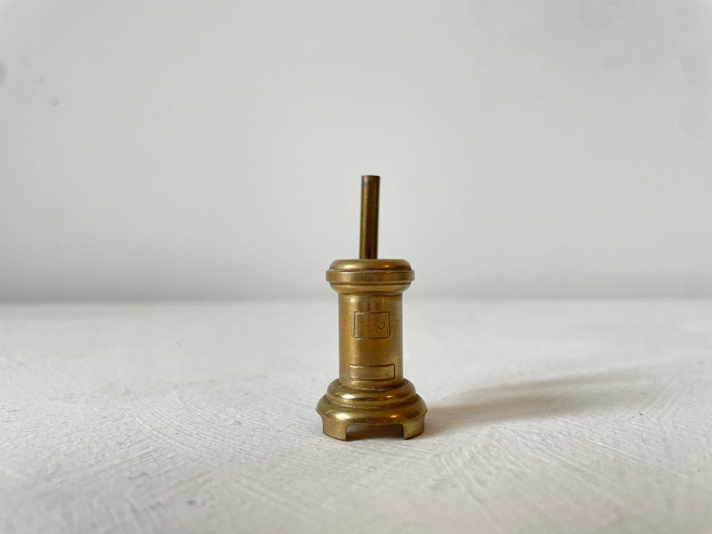 brocante miniatuur kachel messing kopen
