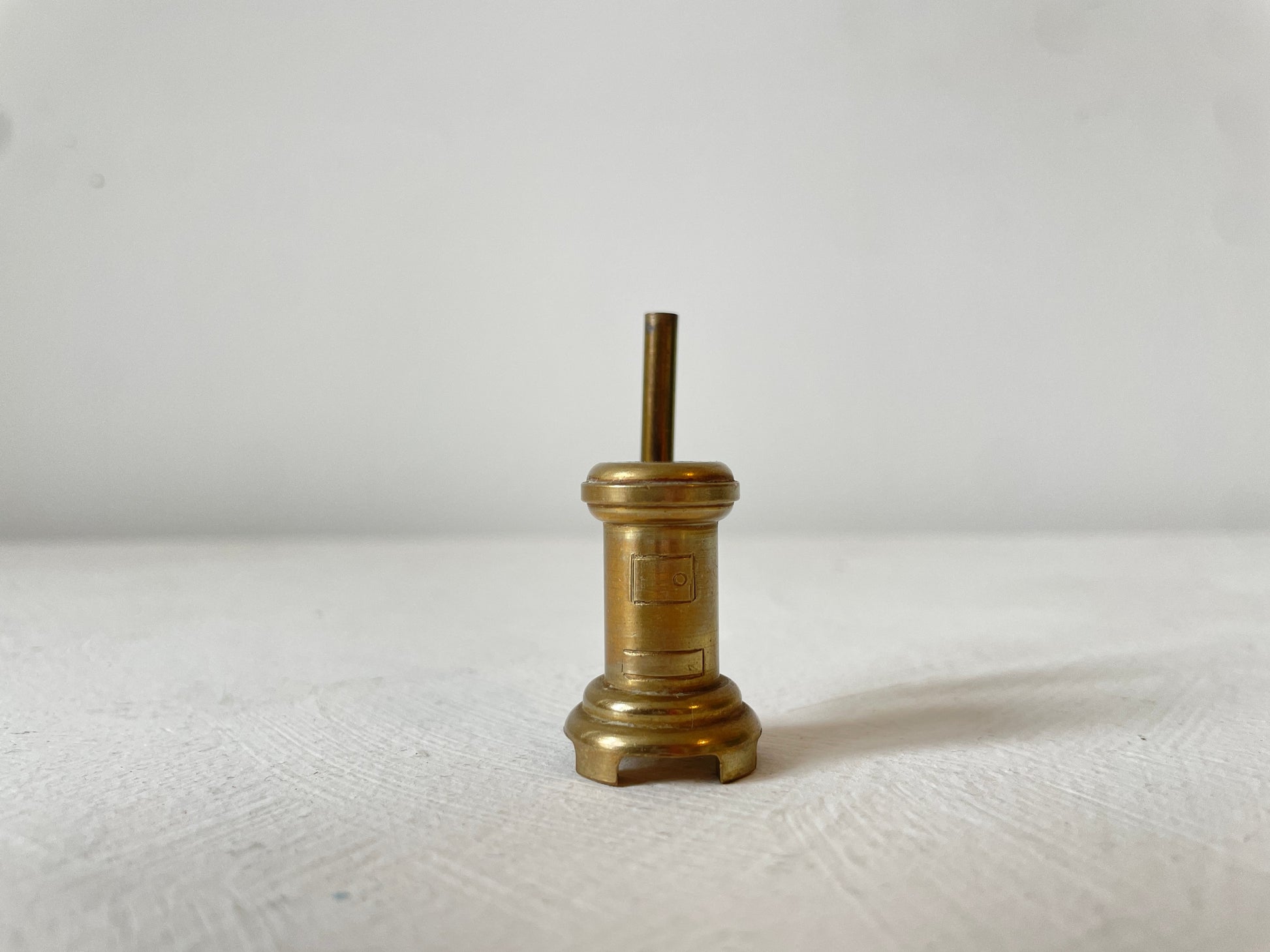 brocante miniatuur kachel messing kopen