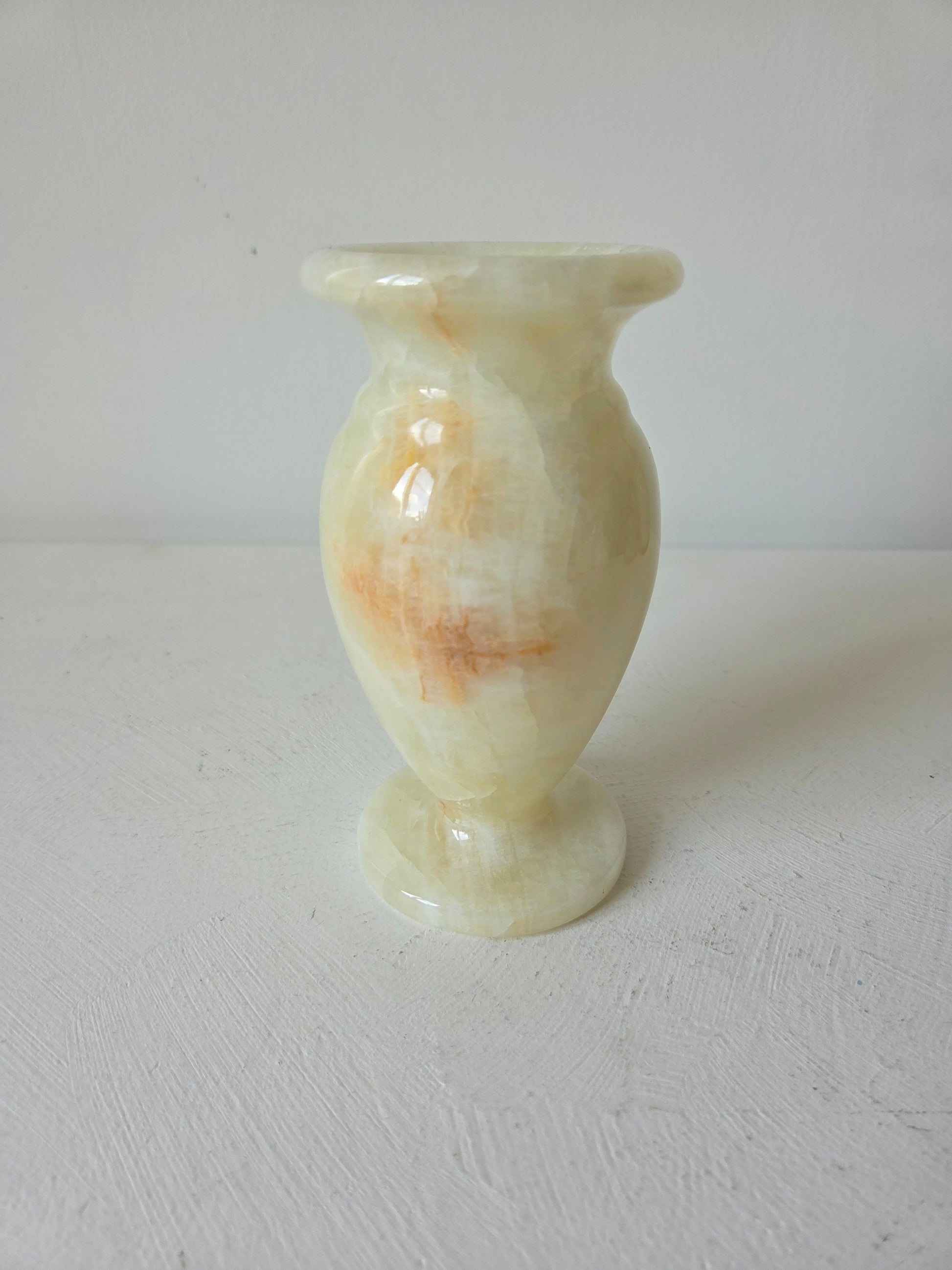handgesneden onyx vaas natuursteen