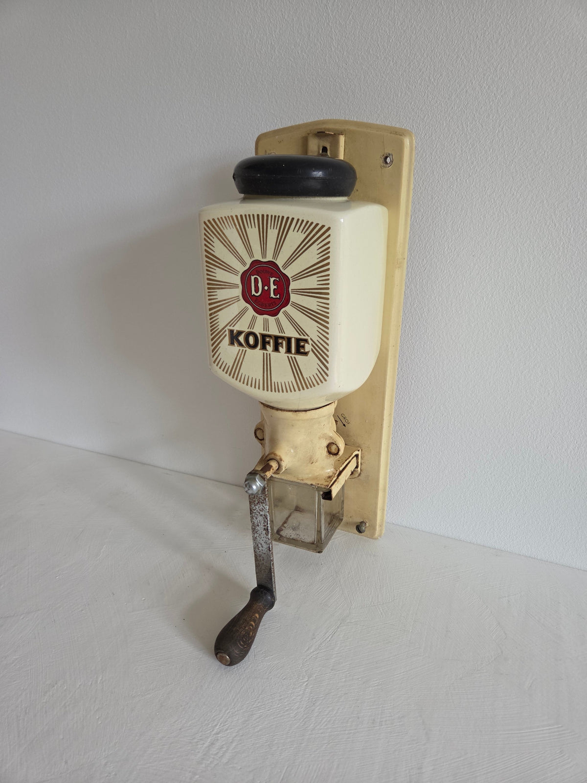 koffiemolen de koffie emaille metaal