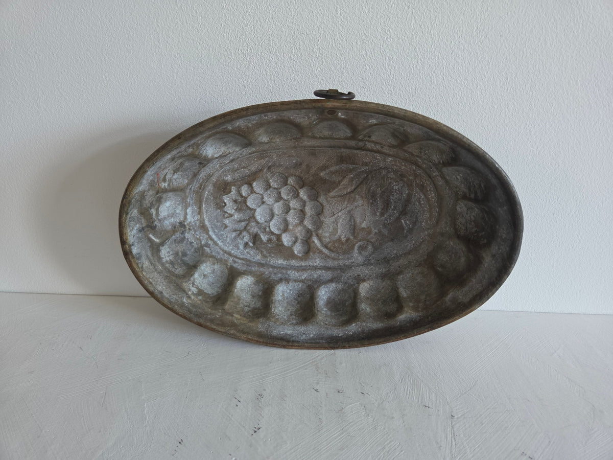 ovale koperen puddingvorm ca 1930 1950