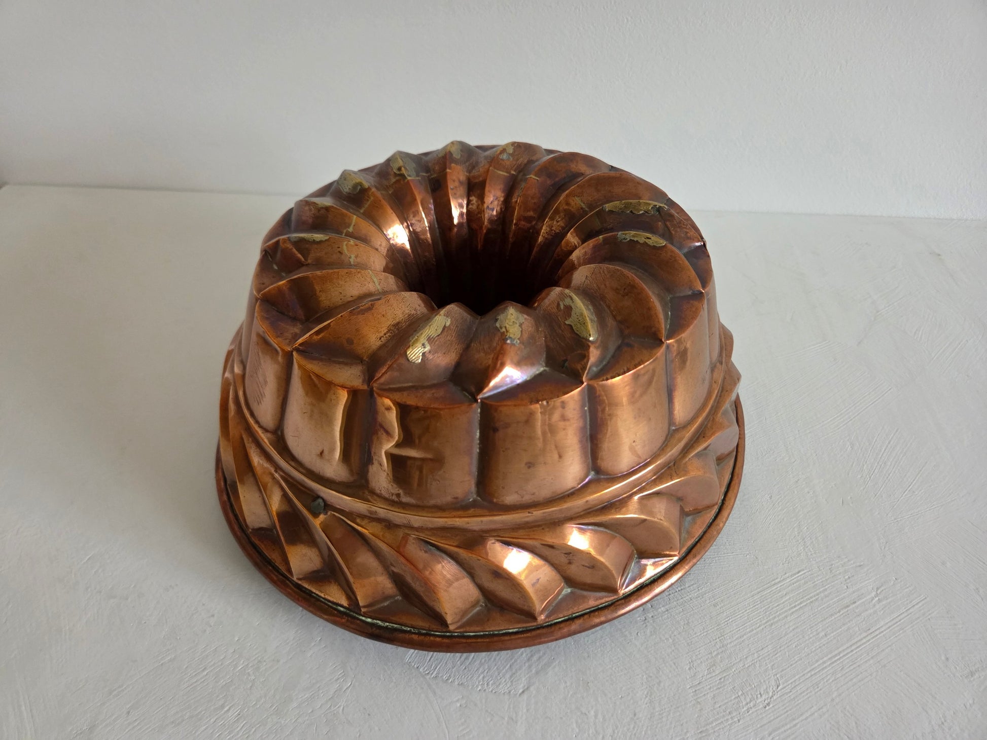 vintage tulbandvorm koper rond model