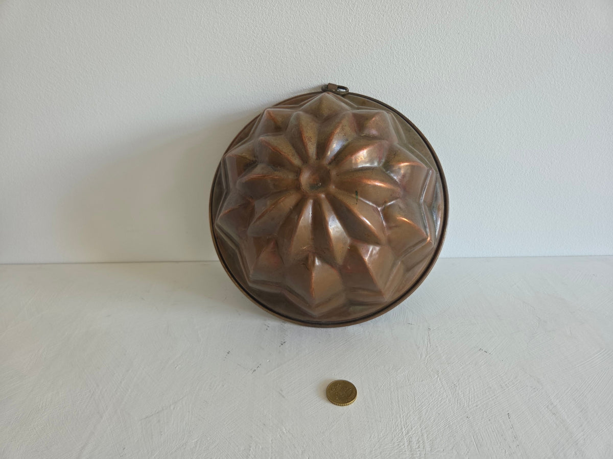 decoratieve koperen bakvorm diameter 23 cm