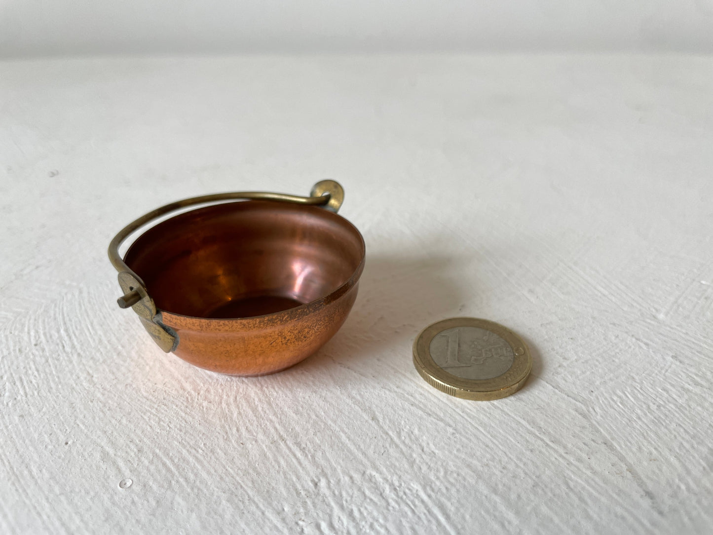 koperen miniatuur ketel