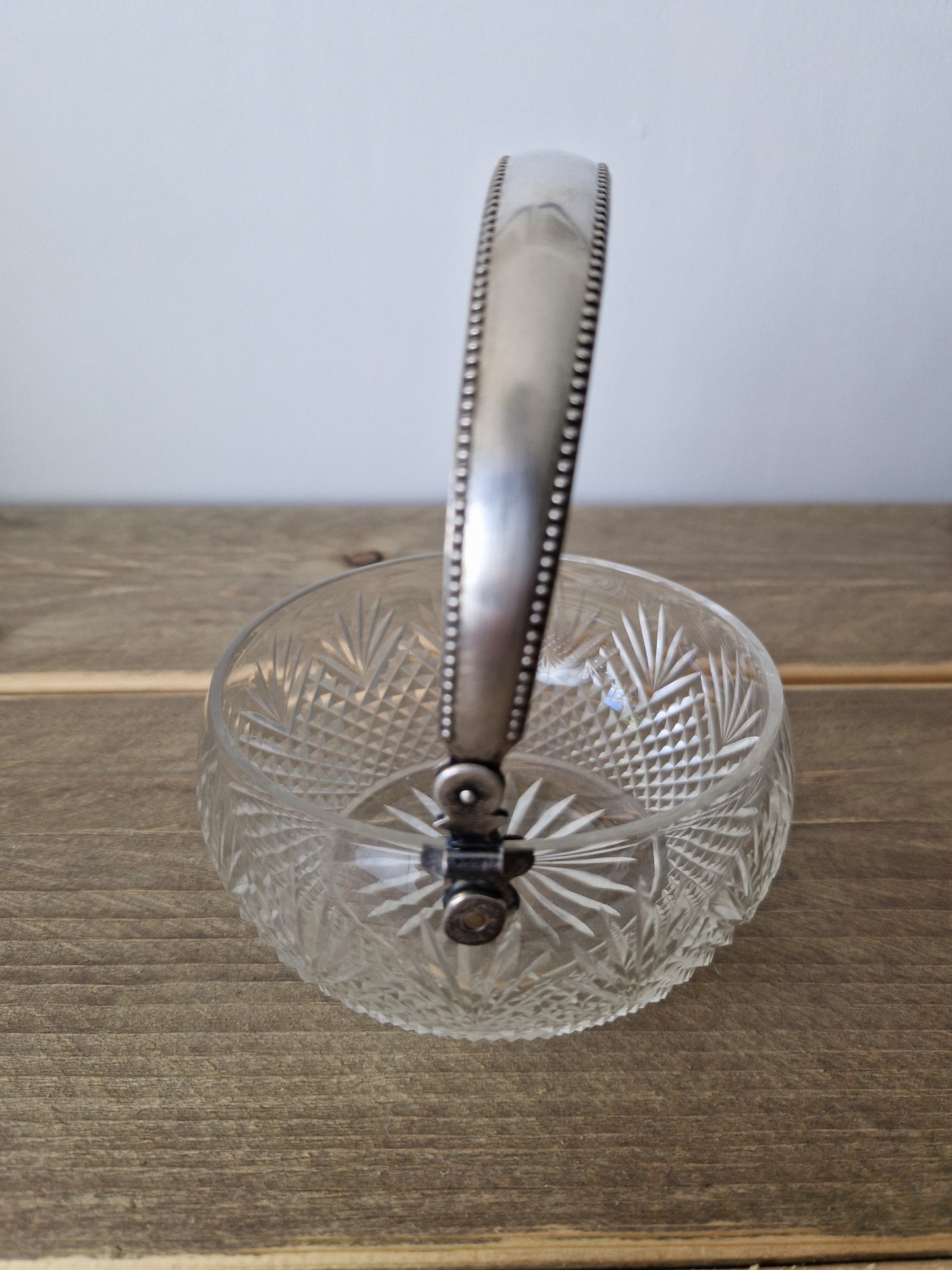 Webshop brocante en vintage spullen brocante Bonbonschaaltje vintage zilver handvat