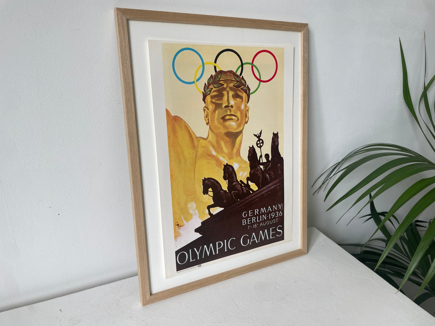 vintage olympische poster zonder lijst