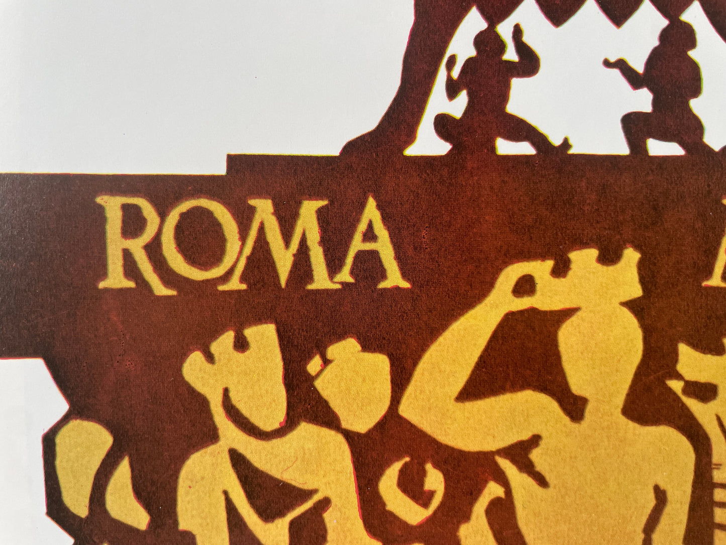 reproductie olympische affiche Rome 1960 met wolvin