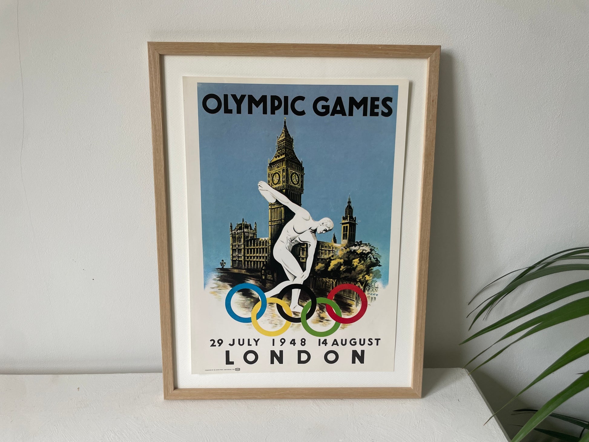reproductie olympische affiche Londen 1948