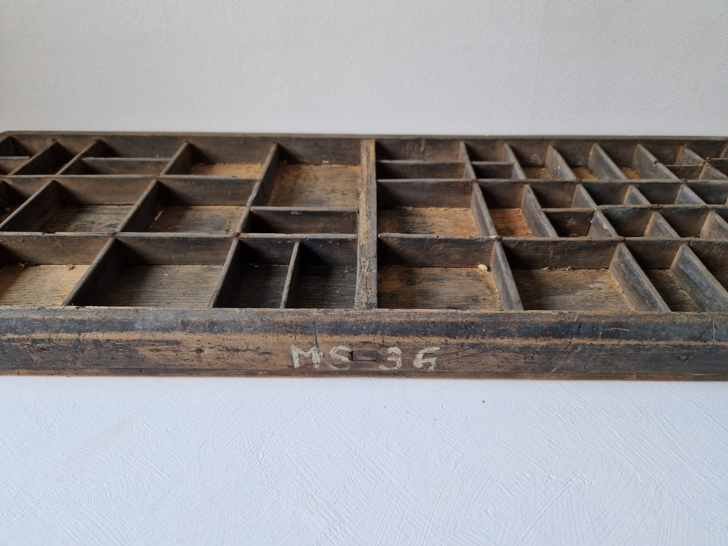 brocante letterbak van hout