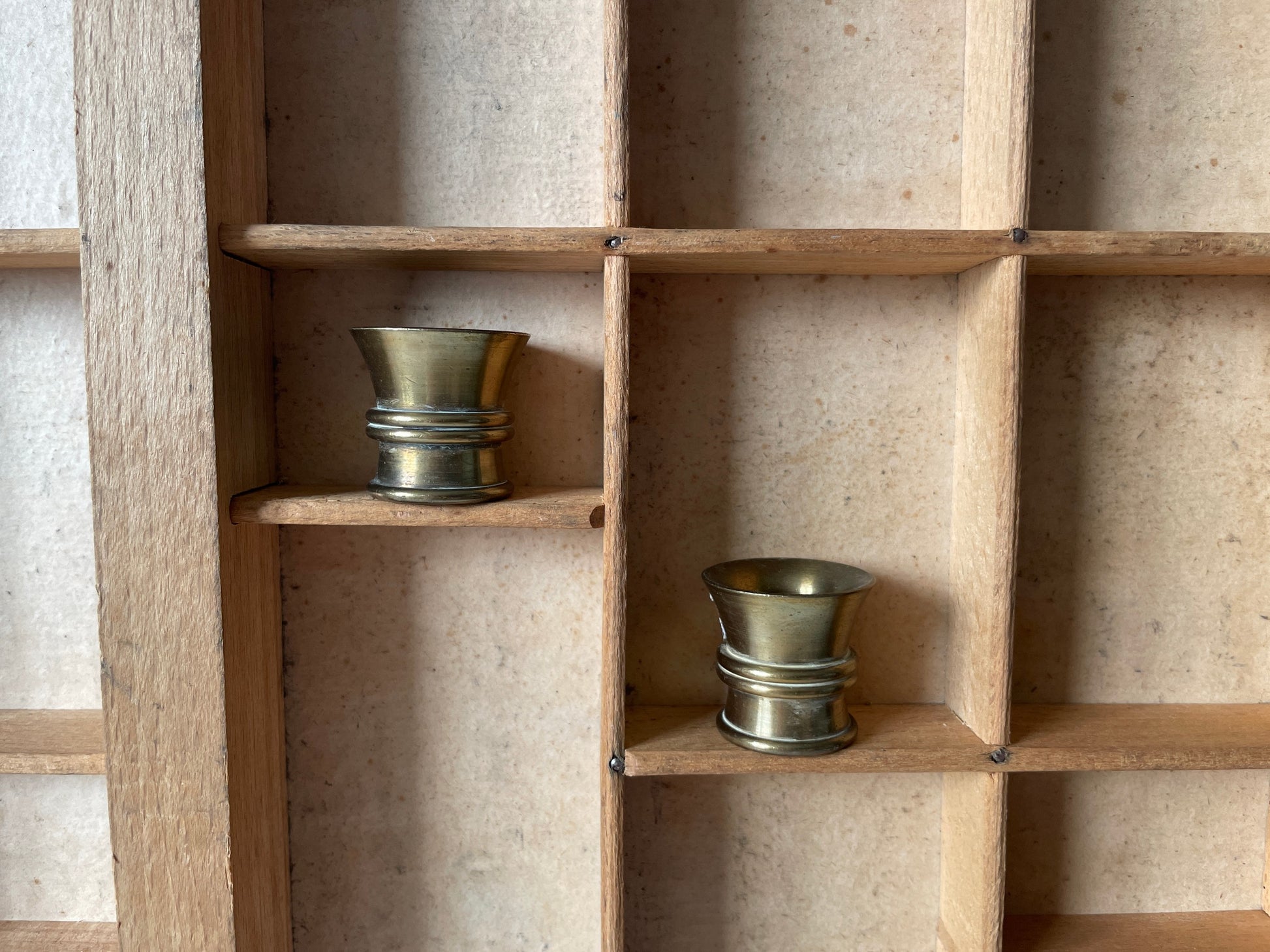 messing miniaturen letterbak