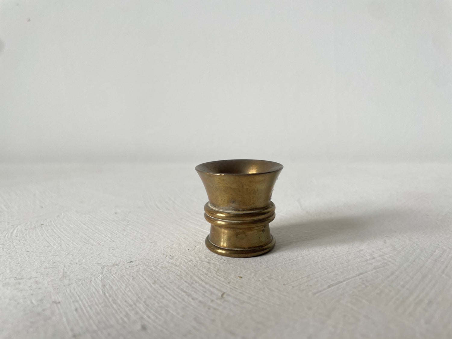 vintage messing miniatuur vijzel