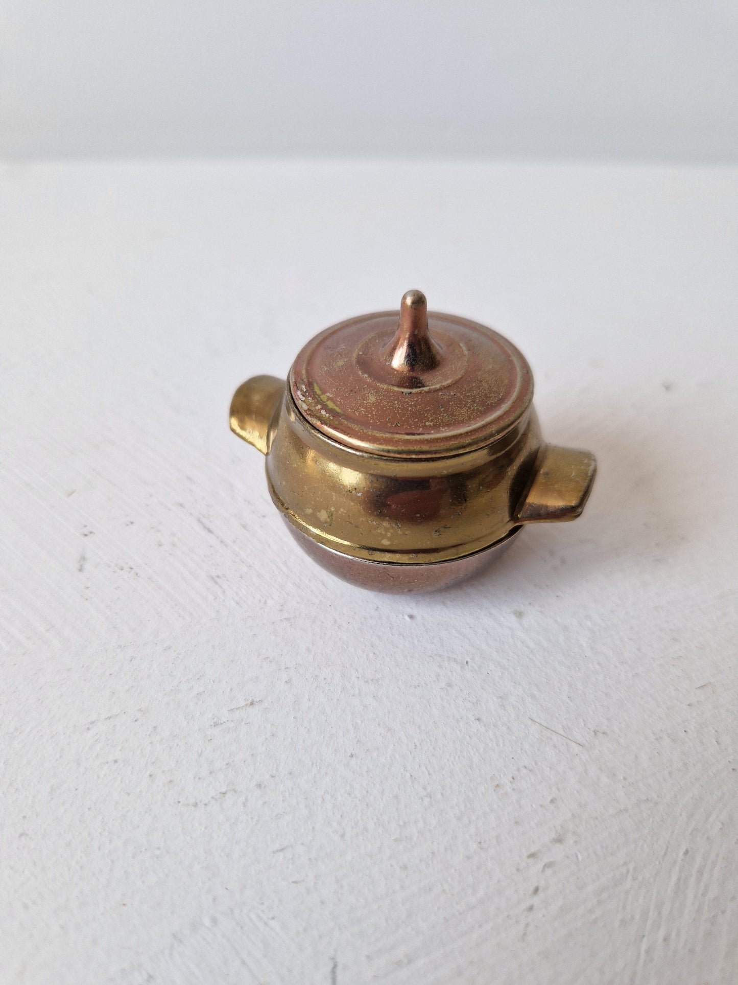 messing miniatuur potje made in england