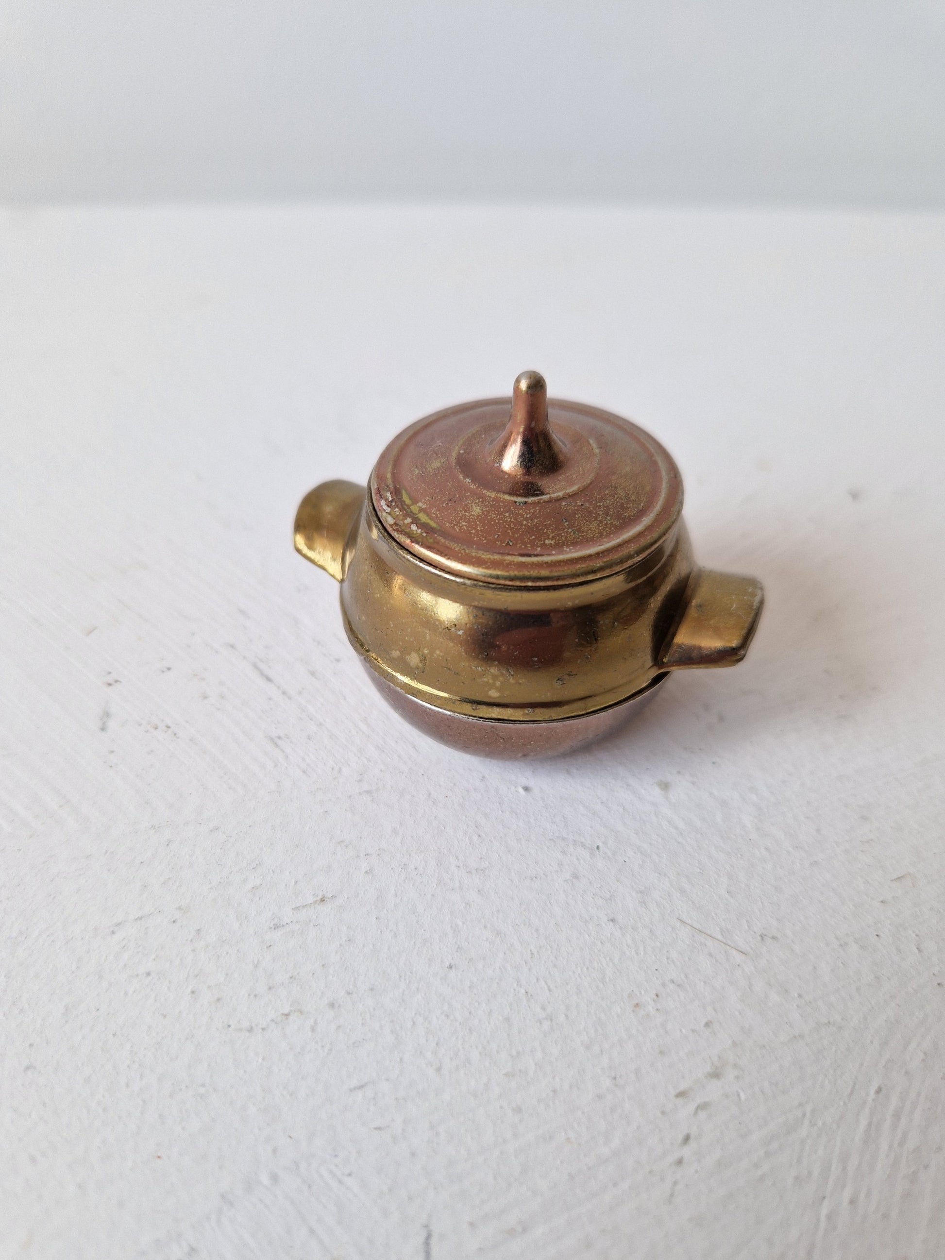 messing miniatuur potje made in england