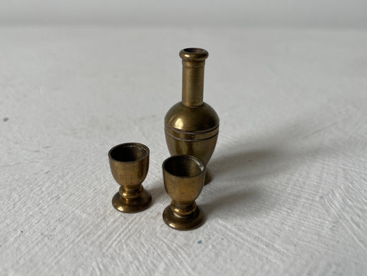 miniatuur messing servies letterbak