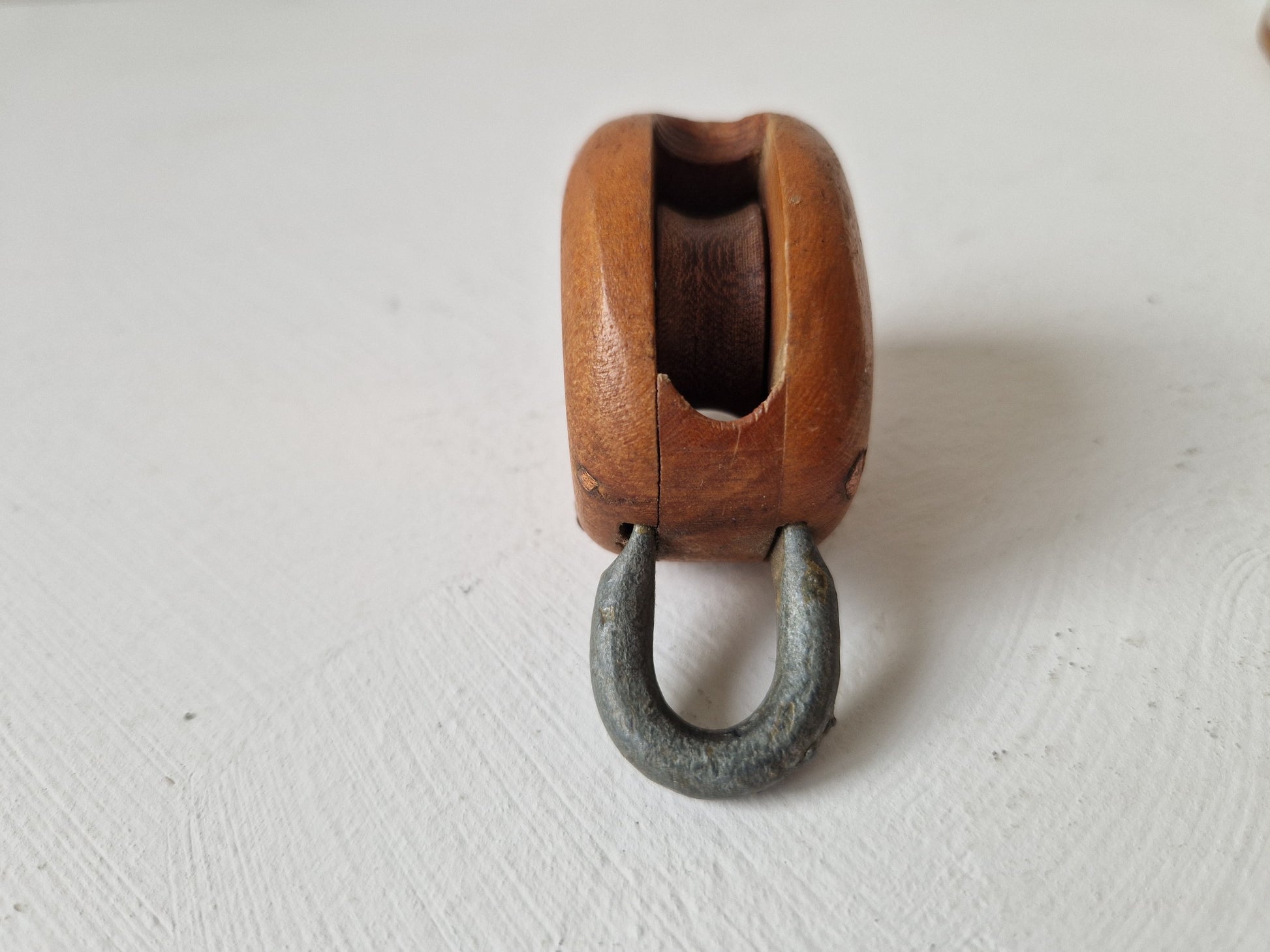 houten miniatuur katrol letterbak
