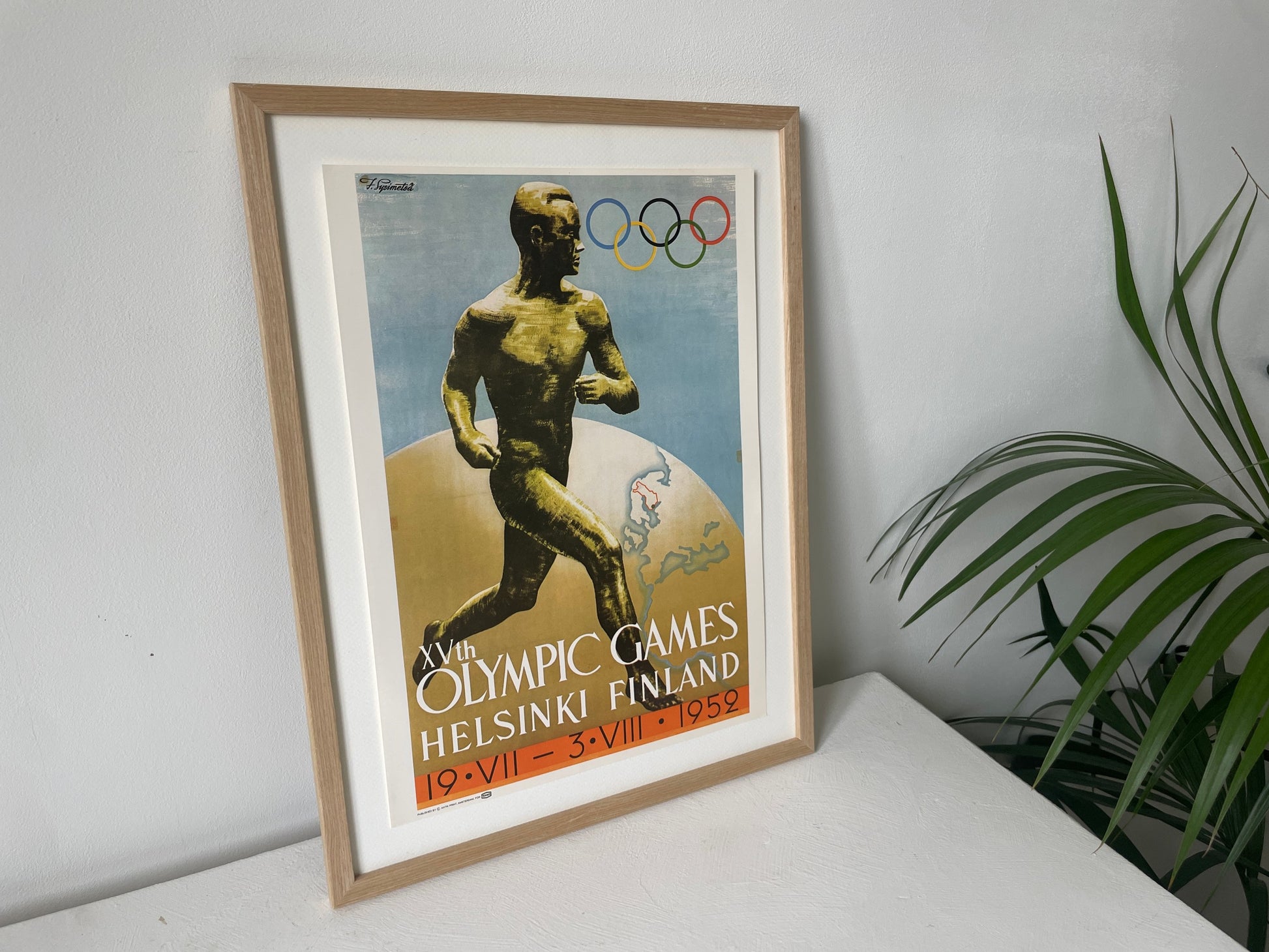 vintage poster Olympic Games Helsinki 1952 Texaco