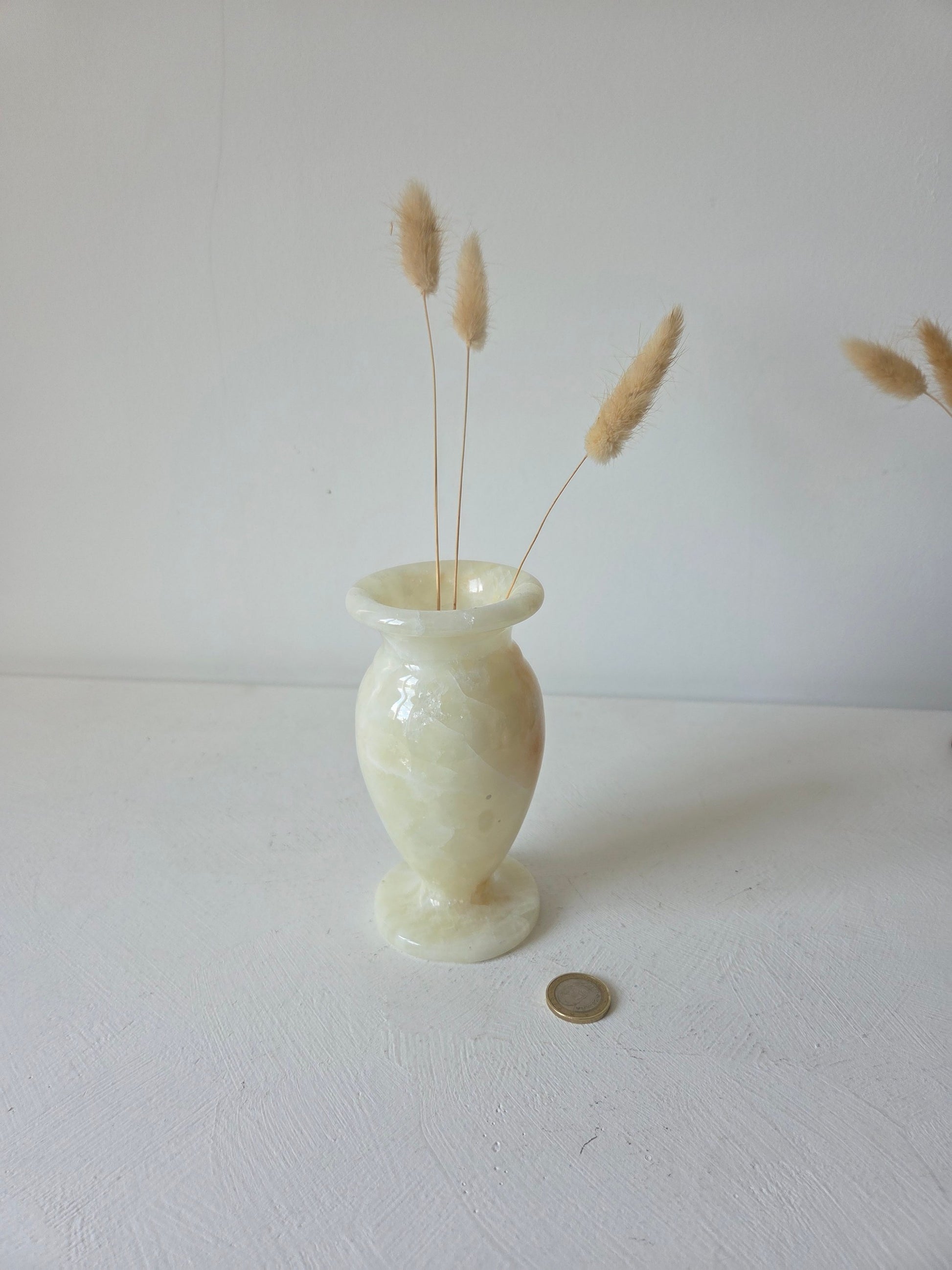 klein onyx vaasje voor droogbloemen