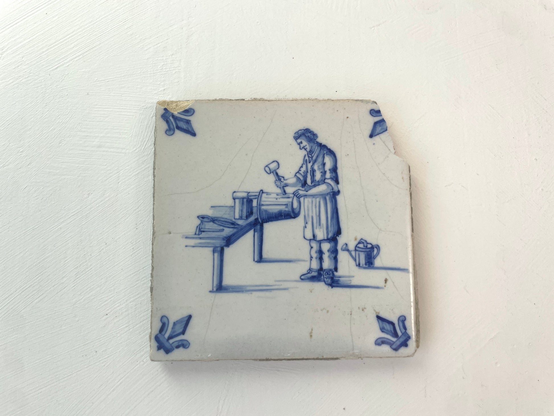 Antiek keramiektegel uit Nederland