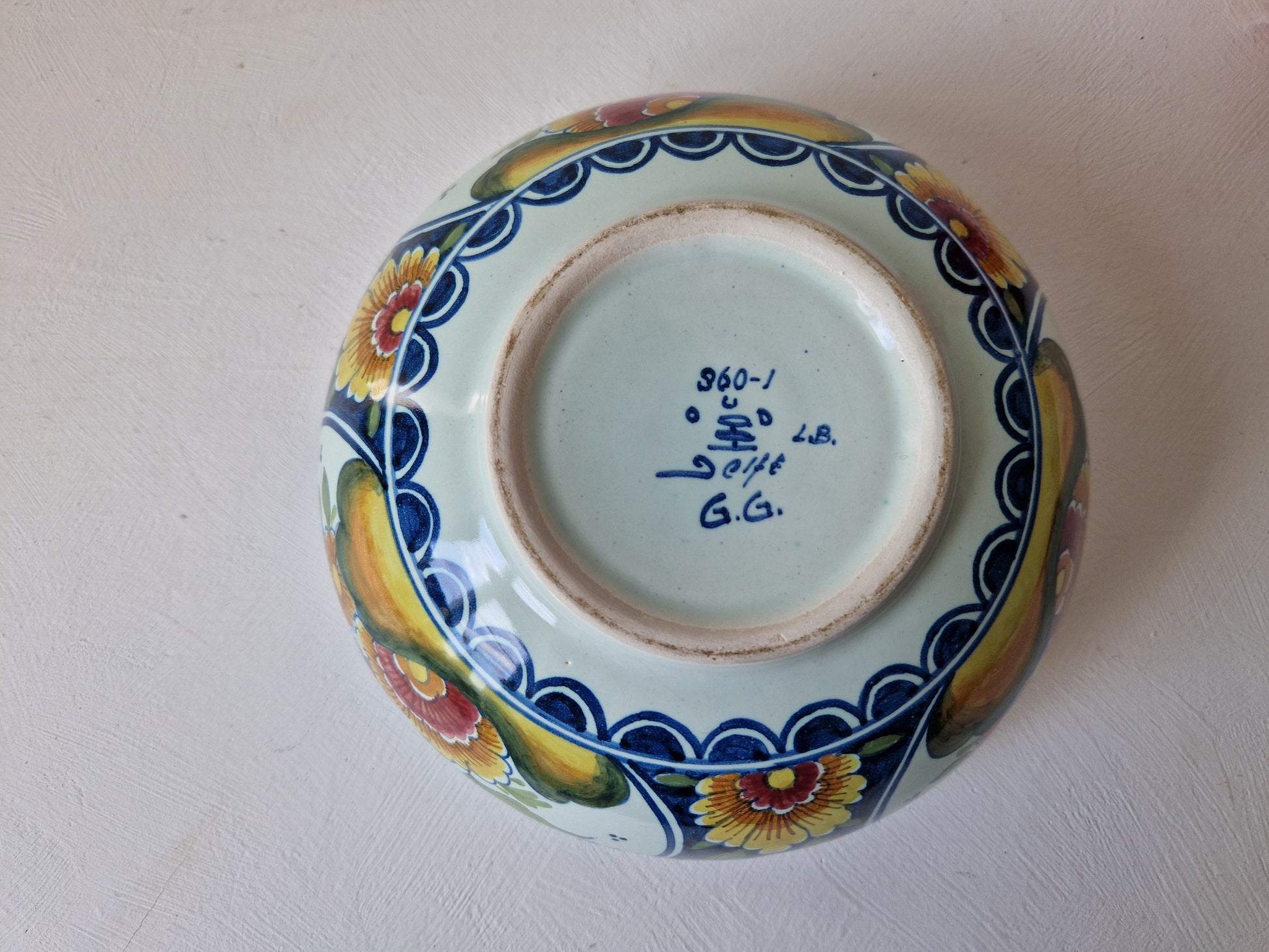 set keramiek kommen brocante