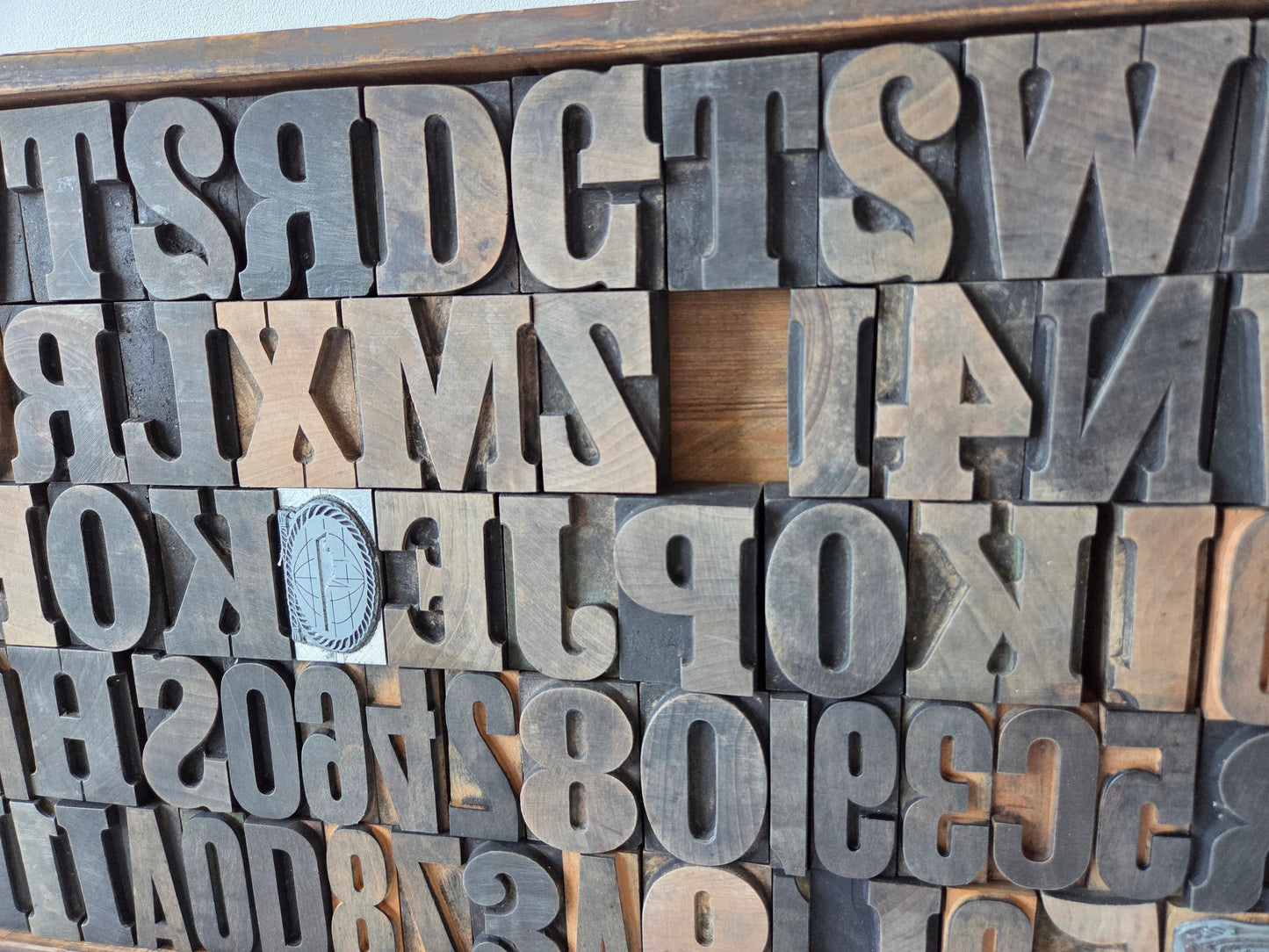 houten drukletters voor drukwerk of stempelen
