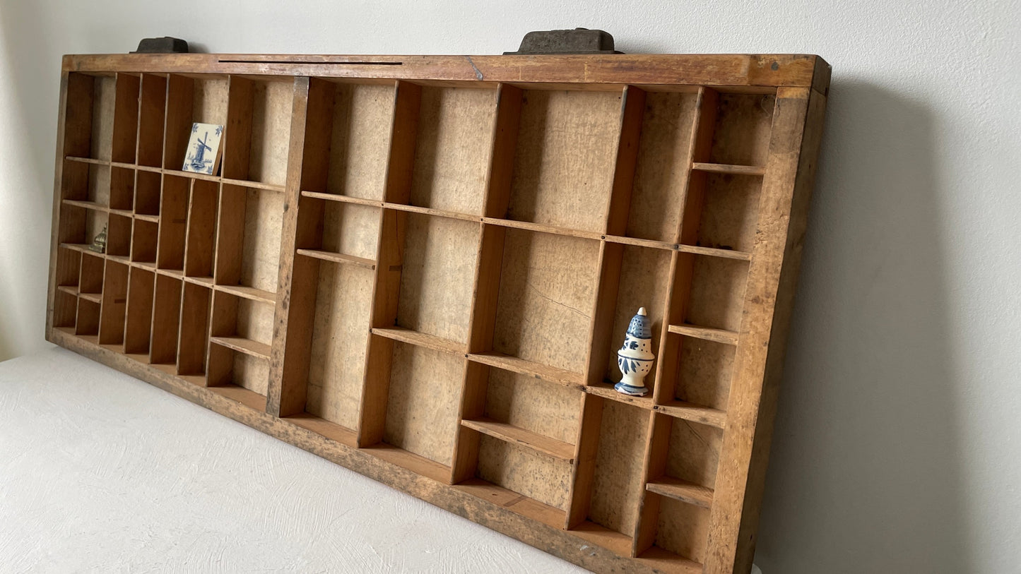 vintage wandrek met vakjes