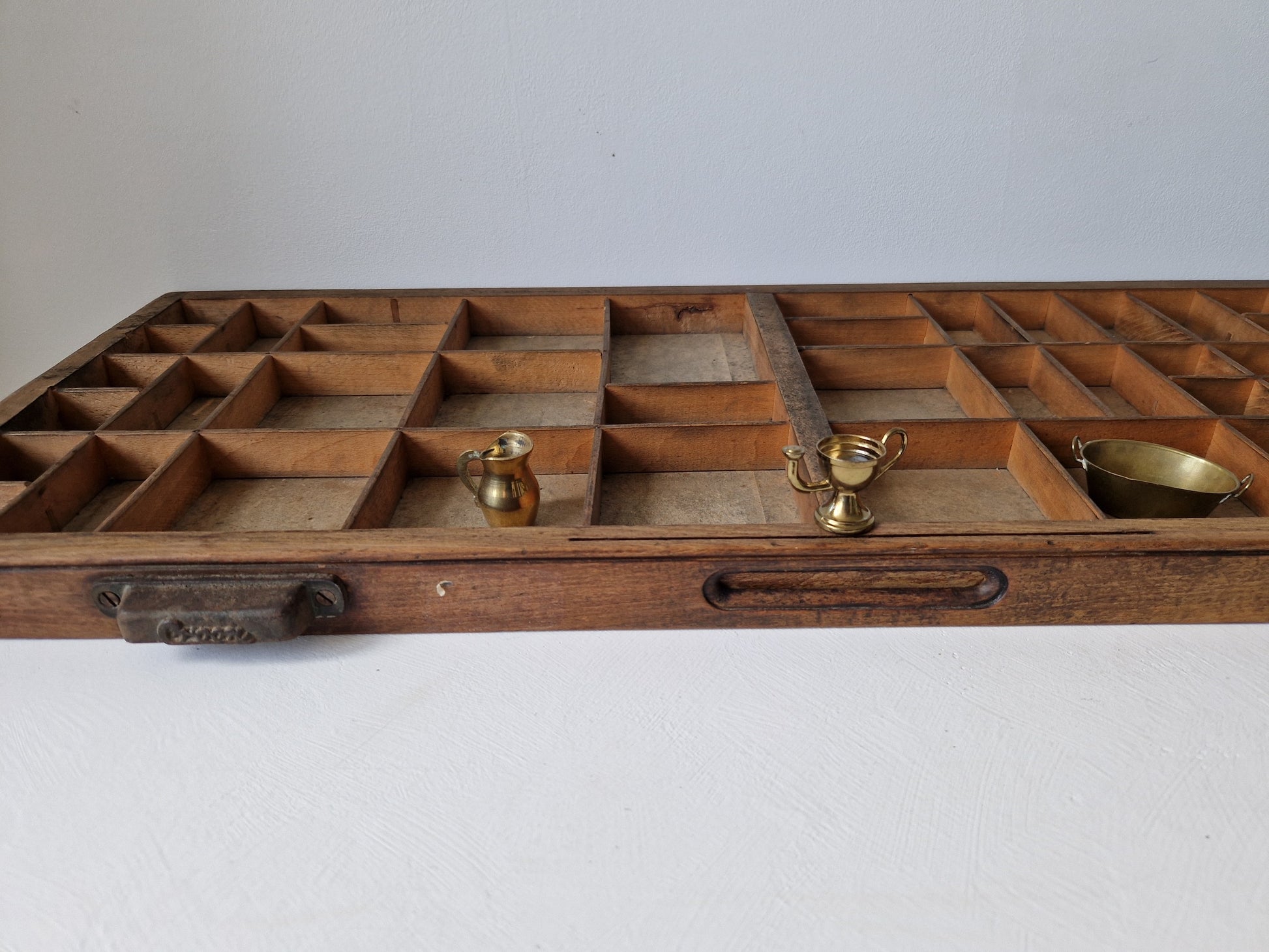 decoratieve houten letterbak