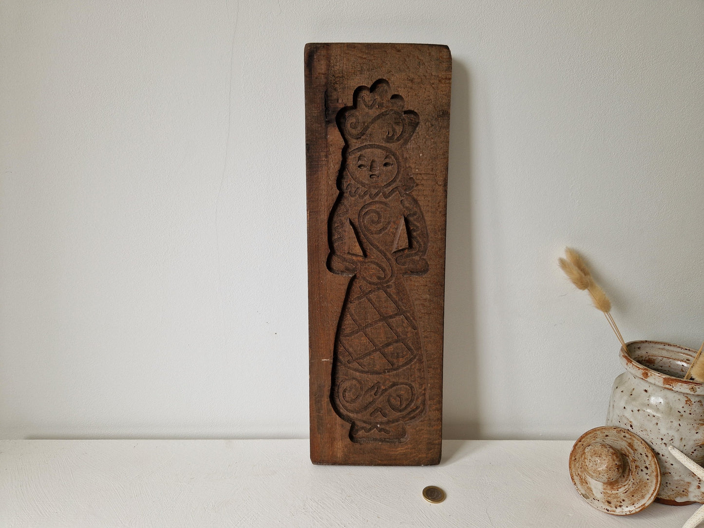 speculaasplank vrouw antiek te koop