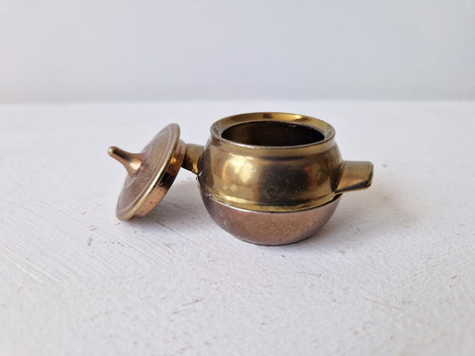 messing miniatuur potje voor letterbak