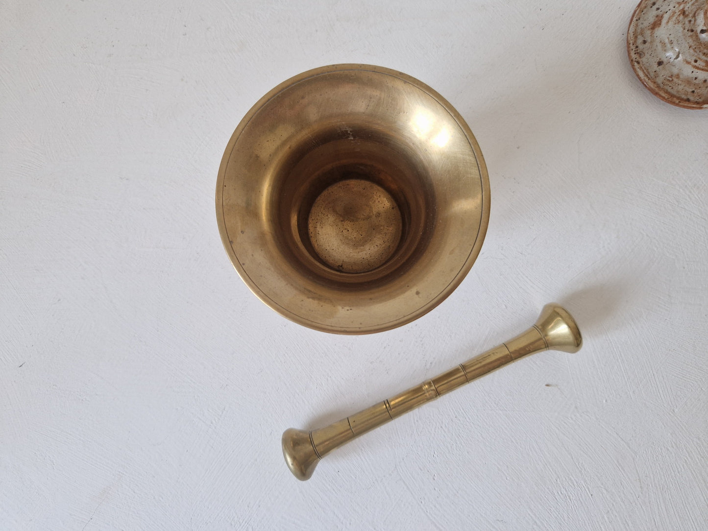 messing vijzel decoratie keuken vintage