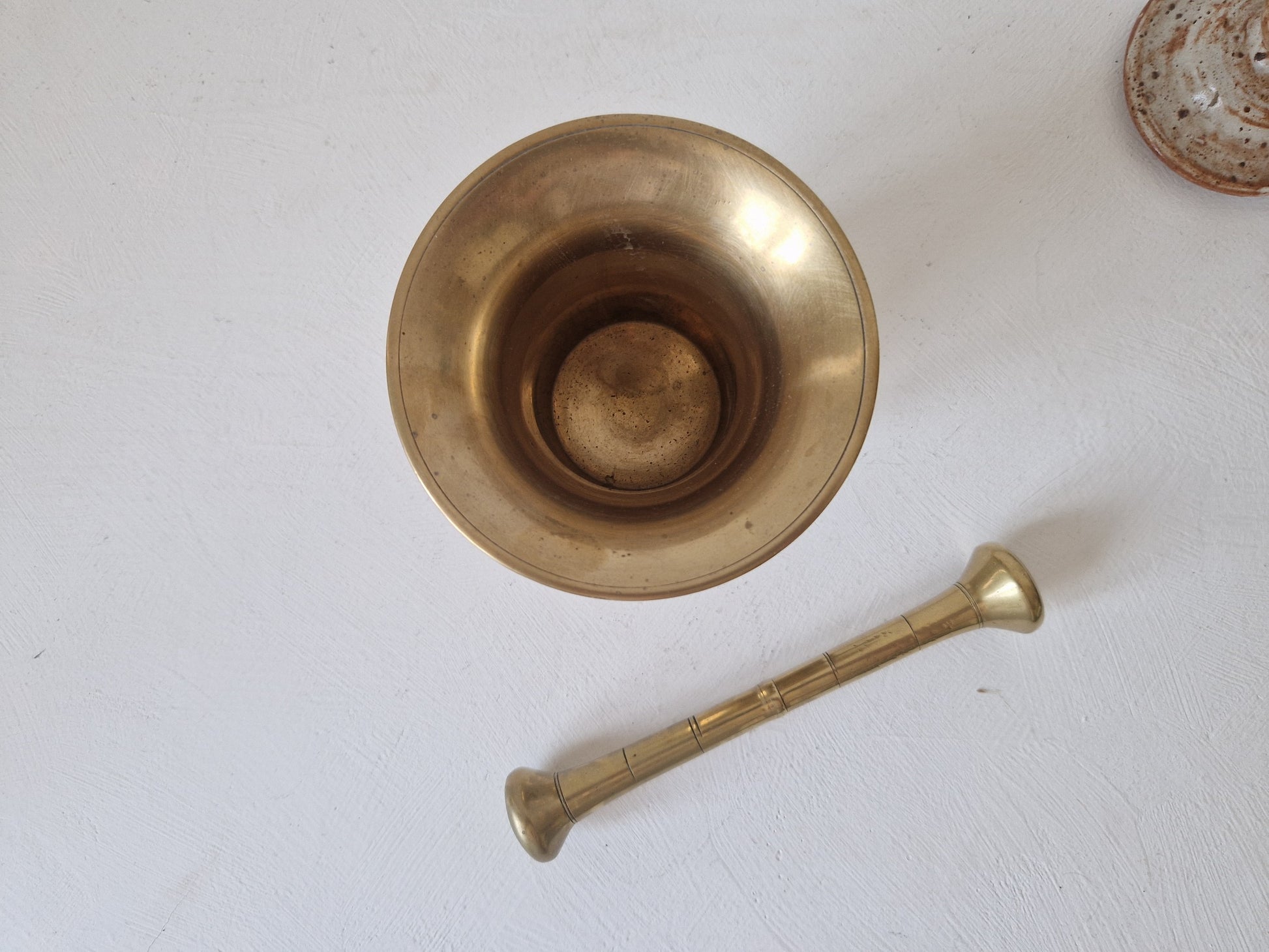 messing vijzel decoratie keuken vintage