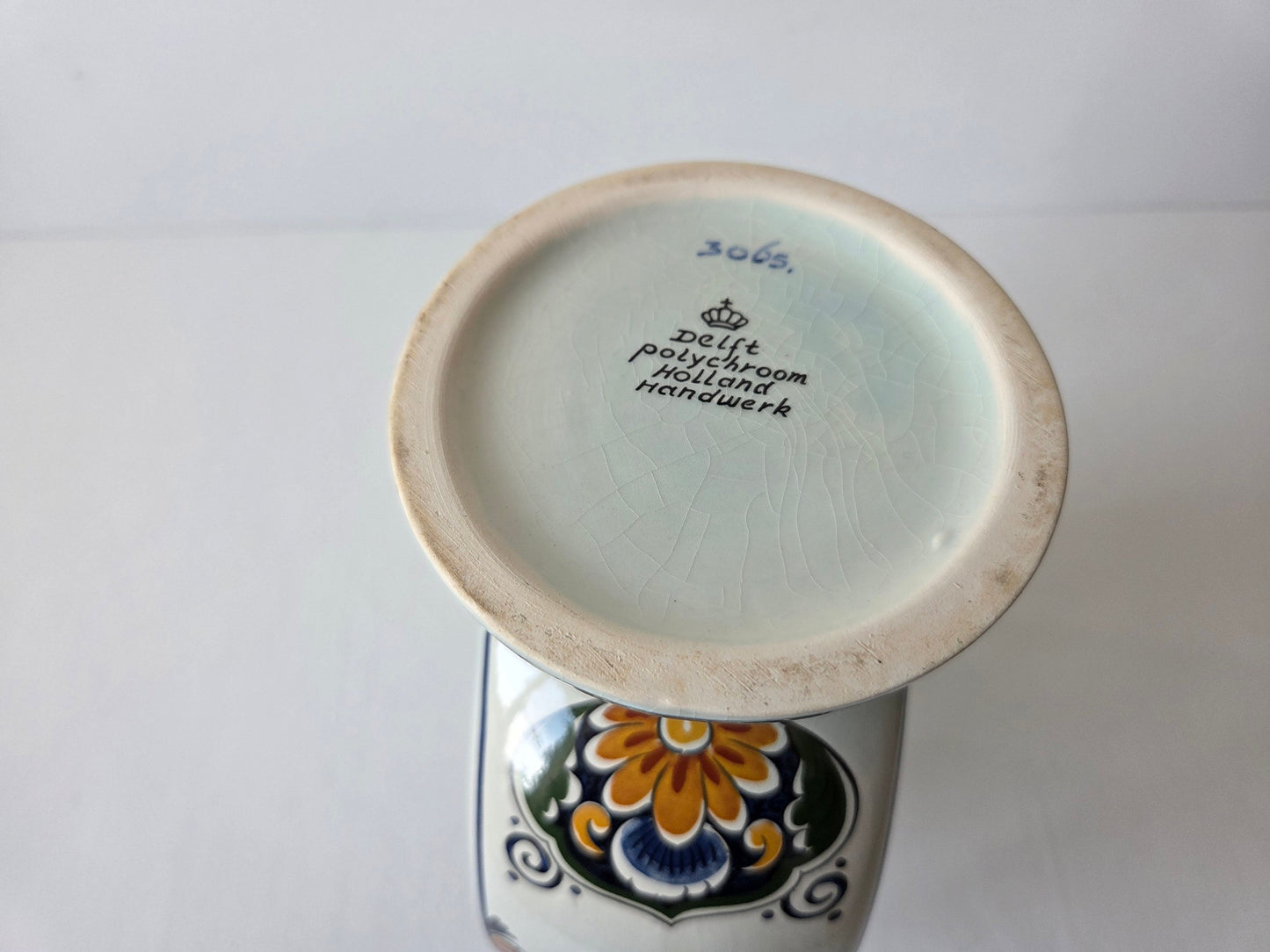 vintage delftse vaas voor collectie