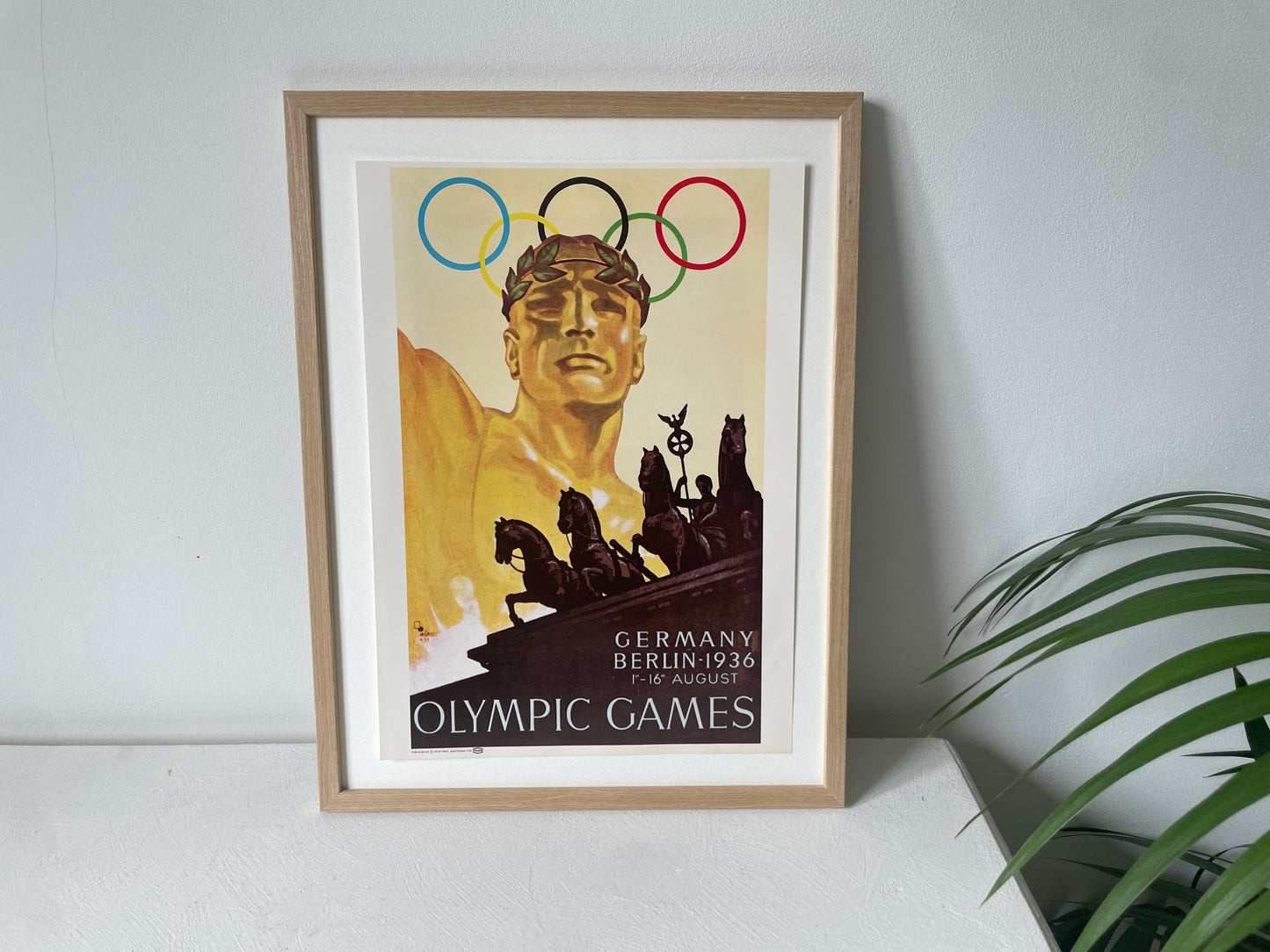 vintage poster Olympic Games Berlin 1936 Texaco