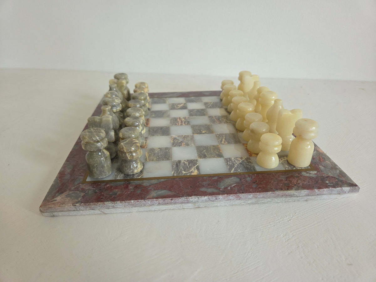onyx schaakbord 25 x 25 cm