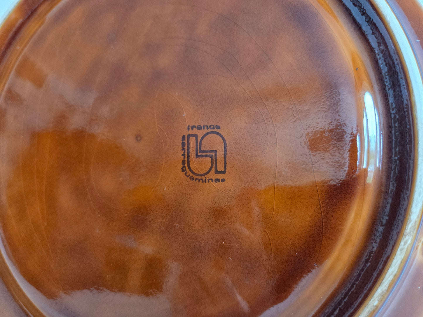 Set van 4 vintage fondueborden — Sarreguemines, La Fondue, jaren '70