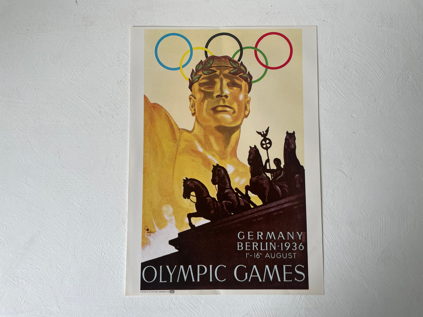 reproductie olympische affiche Berlijn 1936