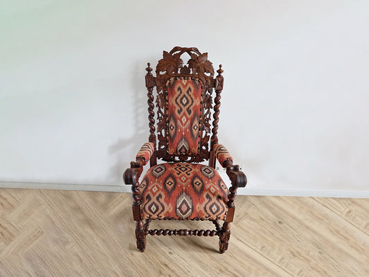 Antieke eiken stoel (ca. 1880)