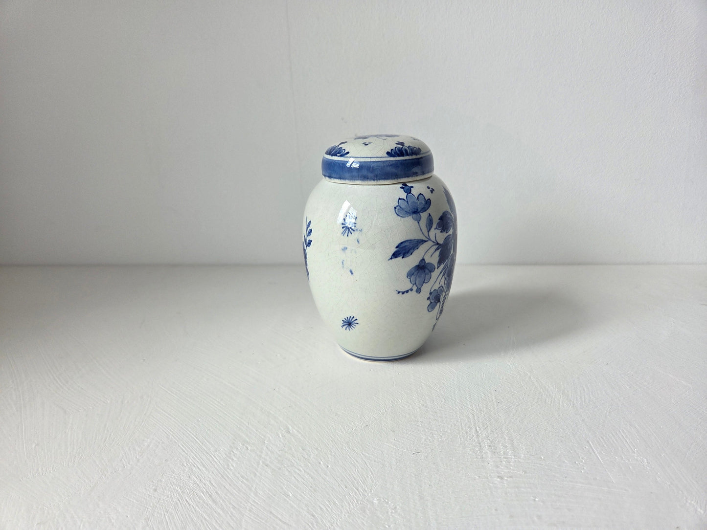 vintage theebus Delfts blauw