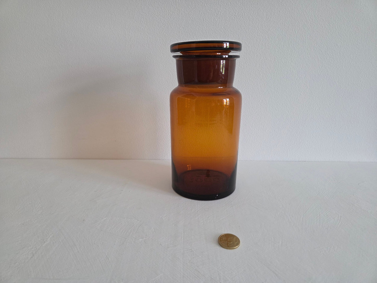 bruine glazen apothekerspot 1 liter cilinder