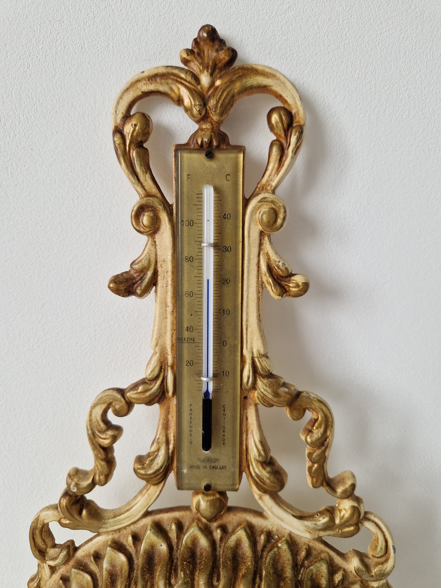 Wandbarometer met thermometer Celsius en Fahrenheit