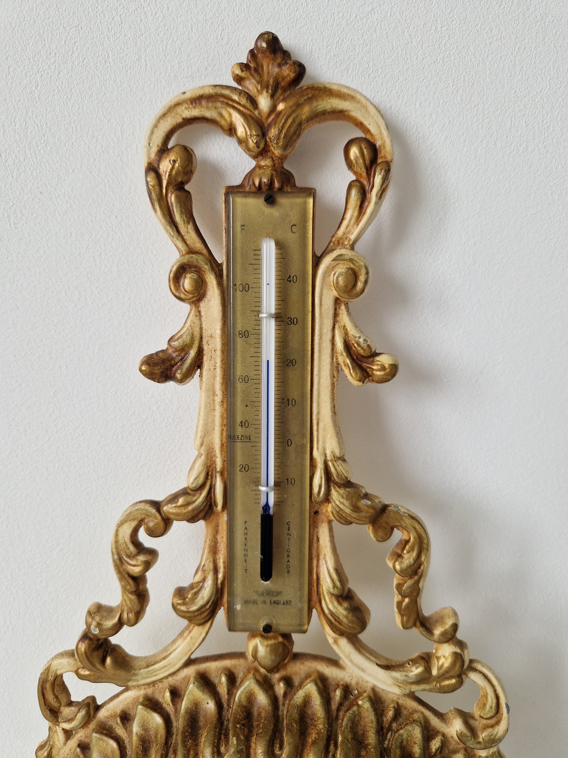Wandbarometer met thermometer Celsius en Fahrenheit